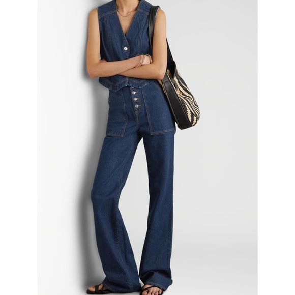 NWOT Veronica Beard High Rise Wide Leg Jean- Sz 26 - Picture 6 of 12